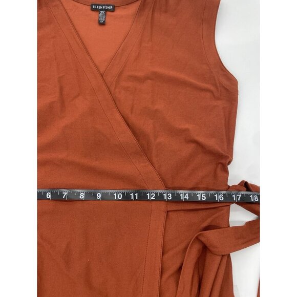 Eileen Fisher Lightweight Stretch Jumpsuit Sz S Dress Casual Travel Summer Beach - Picture 7 of 7